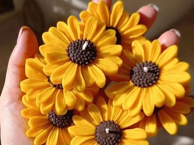 Sunflower Candle  1