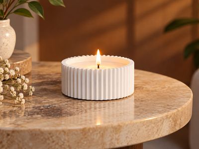 Concrete Jar candle  1