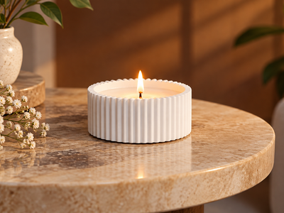 Concrete Jar candle  1