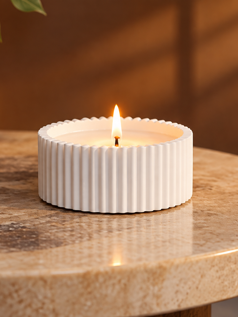 Concrete Jar candle 