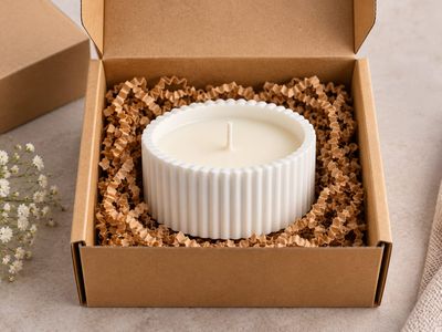 Concrete Jar candle  2