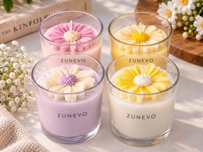 Glass jar candle 1