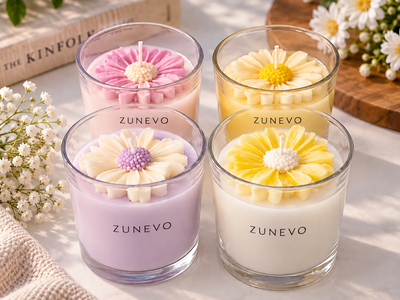 Glass jar candle 1