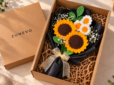 Crocheted Flower Bouquet 2