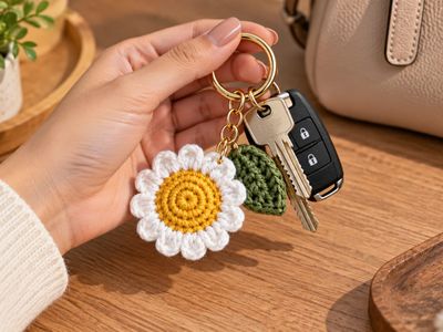 Daisy Bloom Keyring  2