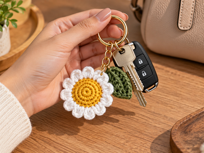Daisy Bloom Keyring  2