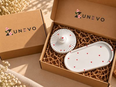 Heart Printed Vessel Set 2