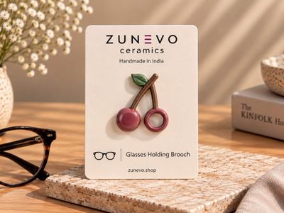 Cherry Glasses Holder Brooch 1