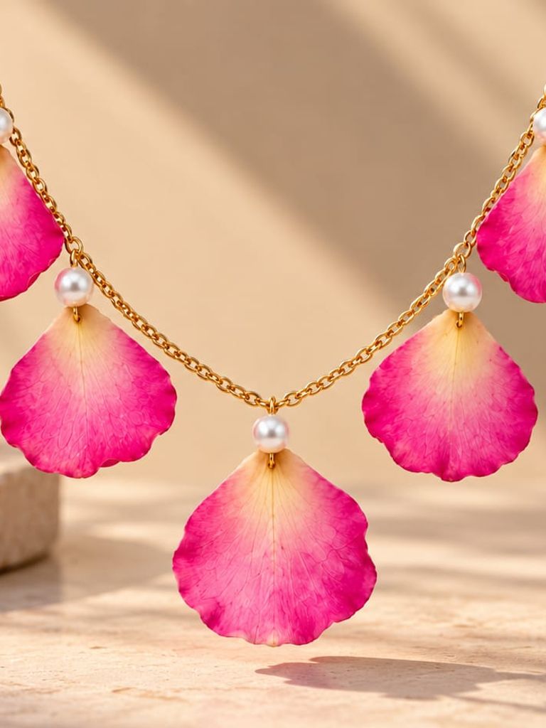 Pressed Flower Necklace