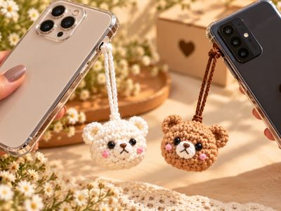 Crochet Couple Phone Charm 2