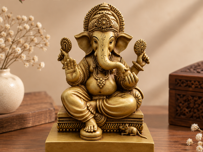 Seated Lord Ganesha Idol 1