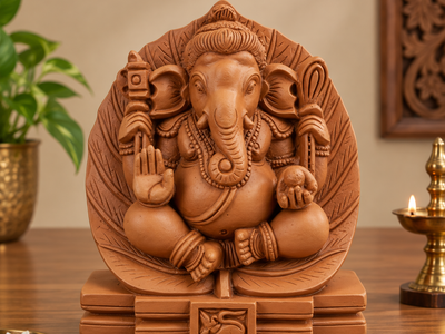 Zunevo Leaf Aura Ganesha 1