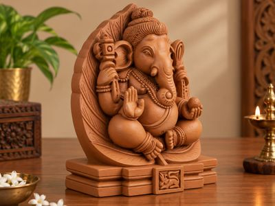 Zunevo Leaf Aura Ganesha 2