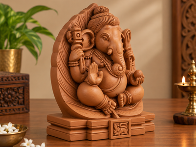 Zunevo Leaf Aura Ganesha 2
