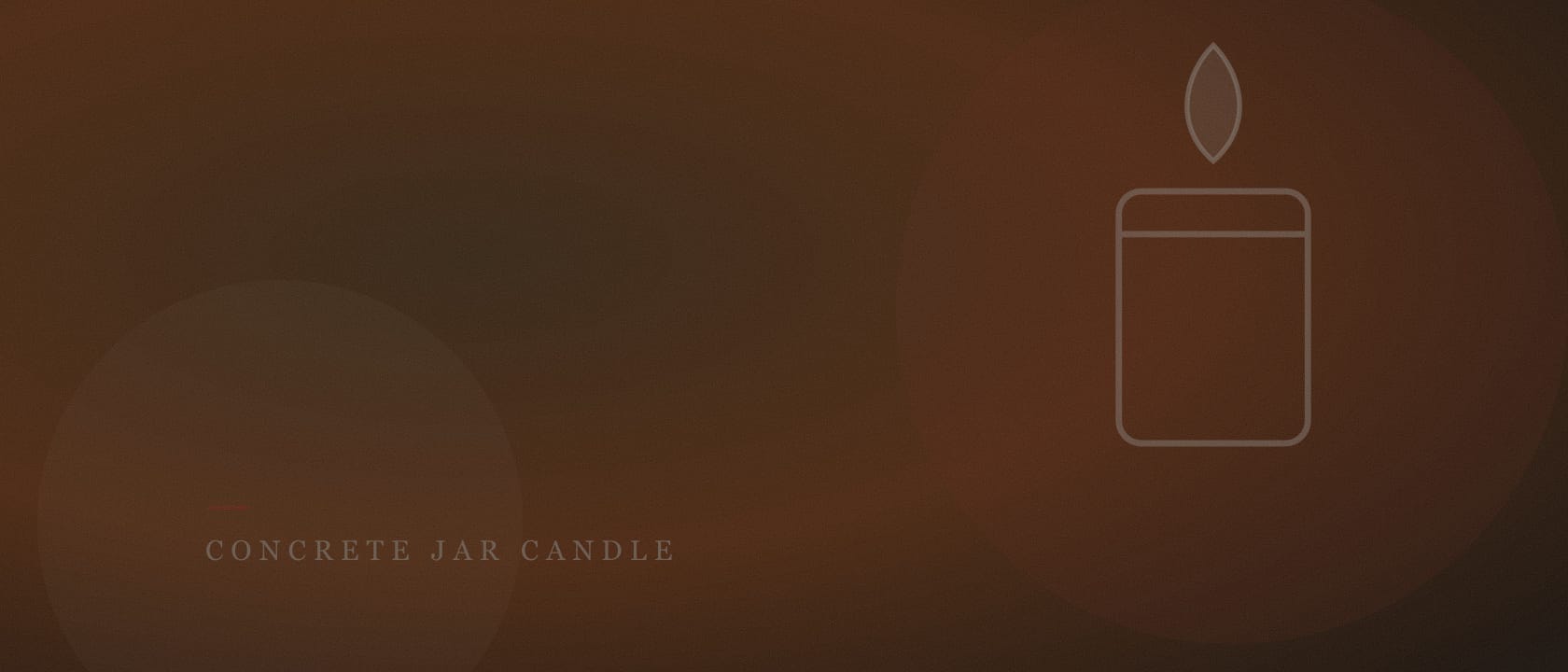 Concrete Jar candle 